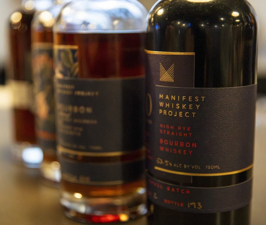 Bourbon & Brisket Bourbon bottles